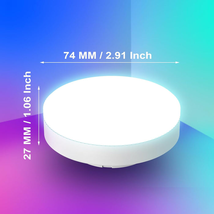 Smart WiFi GX53 Color Changing Light Bulbs Dimmable 700LM 7W - 4Pack