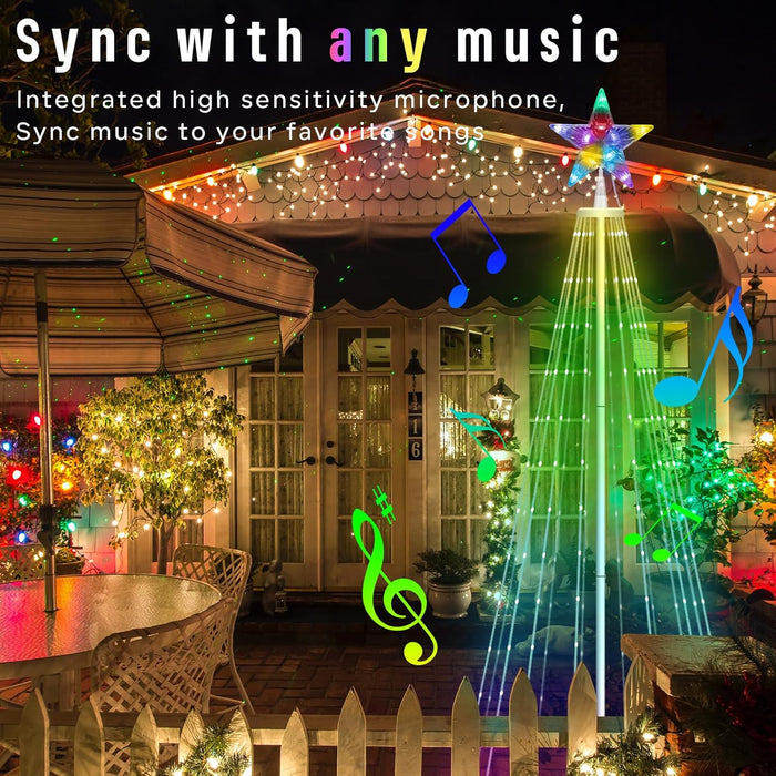 Smart LED Christmas Cone Tree Lights 6FT/8FT (2025 New)
