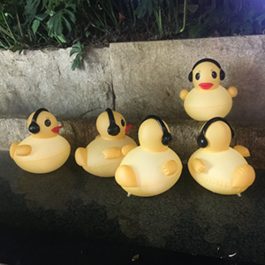 16 inch Glow Duck Pool Light Inflatable Solar Powered