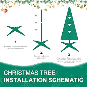 6-ft/7.5ft Prelit Collapsible Christmas Tree with Warm White Lights (Green)