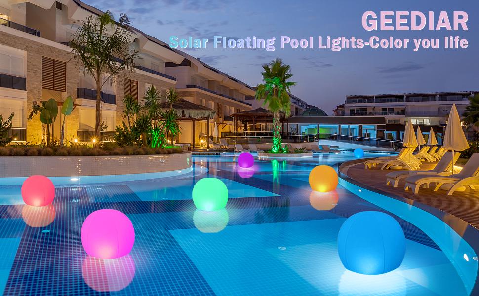 14" Solar Floating Pool Inflatable Lights