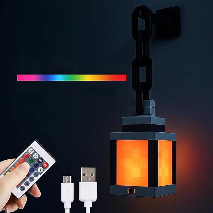Pixel Lantern Night Light 16 Color LED Wall Mood Night Light