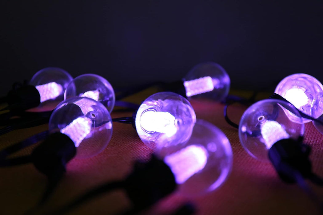 Solar String Lights App& Remote Control Patio Lights with RGB 53ft 25 LED