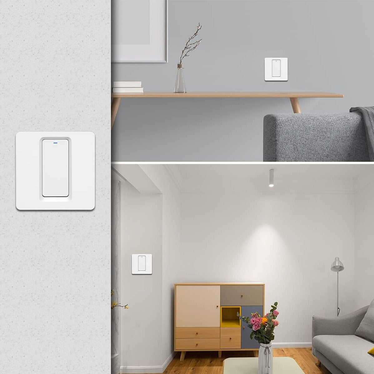 Smart Push Light Switch Neutral Wire Required (EU/UK Version ...