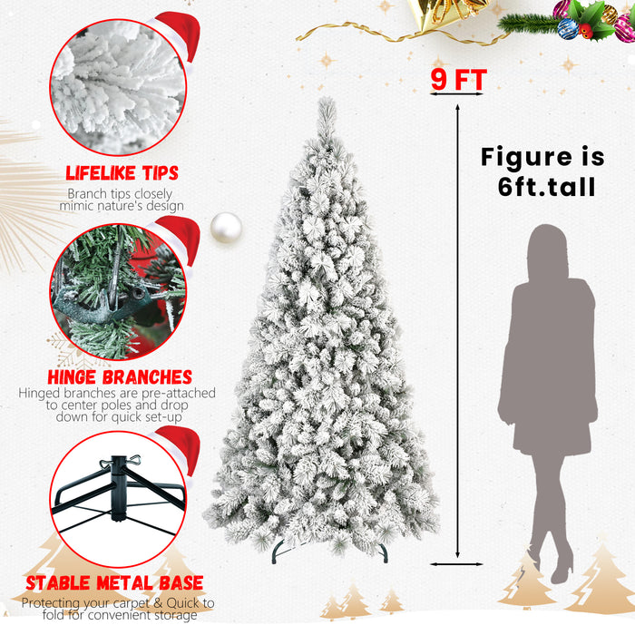 4ft-9ft Snow Flocked Premium Artificial Christmas Tree
