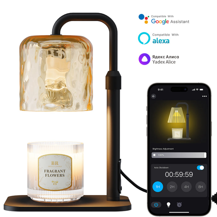 Smart WiFi Candle Warmer Lamp Flameless Wax Melter with Timer App and Voice Control