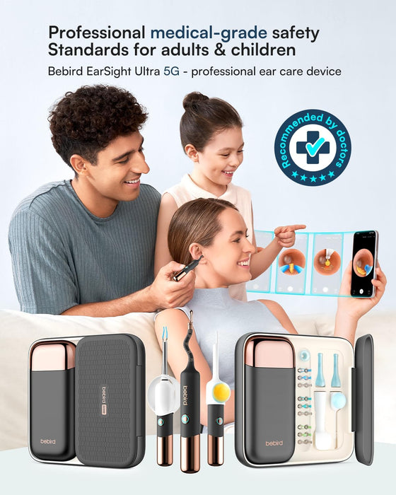 Bebird Earsight Ultra - 2K Ear Wax Removal Tool Camera Otoscope Visual Ear Cleaning Kit