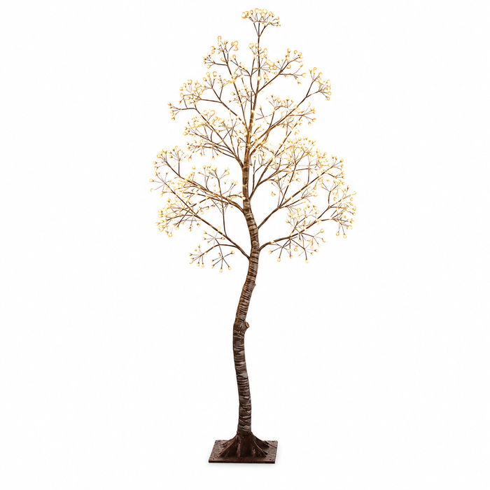 6 FT Lighted Artificial Tree with 1,020 Warm White LEDs