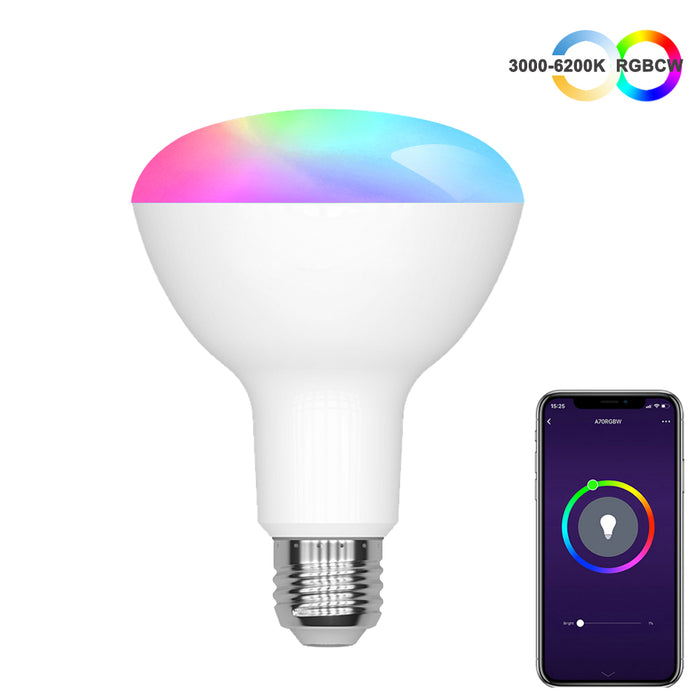 E26 BR30 Smart Light Bulb RGBCW 13W