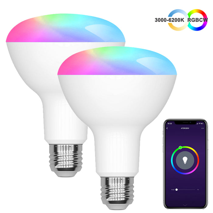 E26 BR30 Smart Light Bulb RGBCW 13W