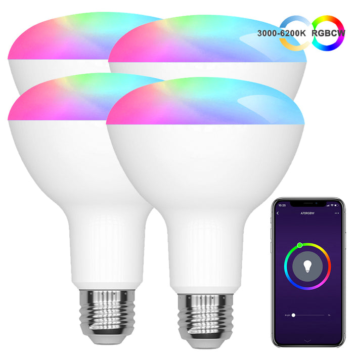 E26 BR30 Smart Light Bulb RGBCW 13W