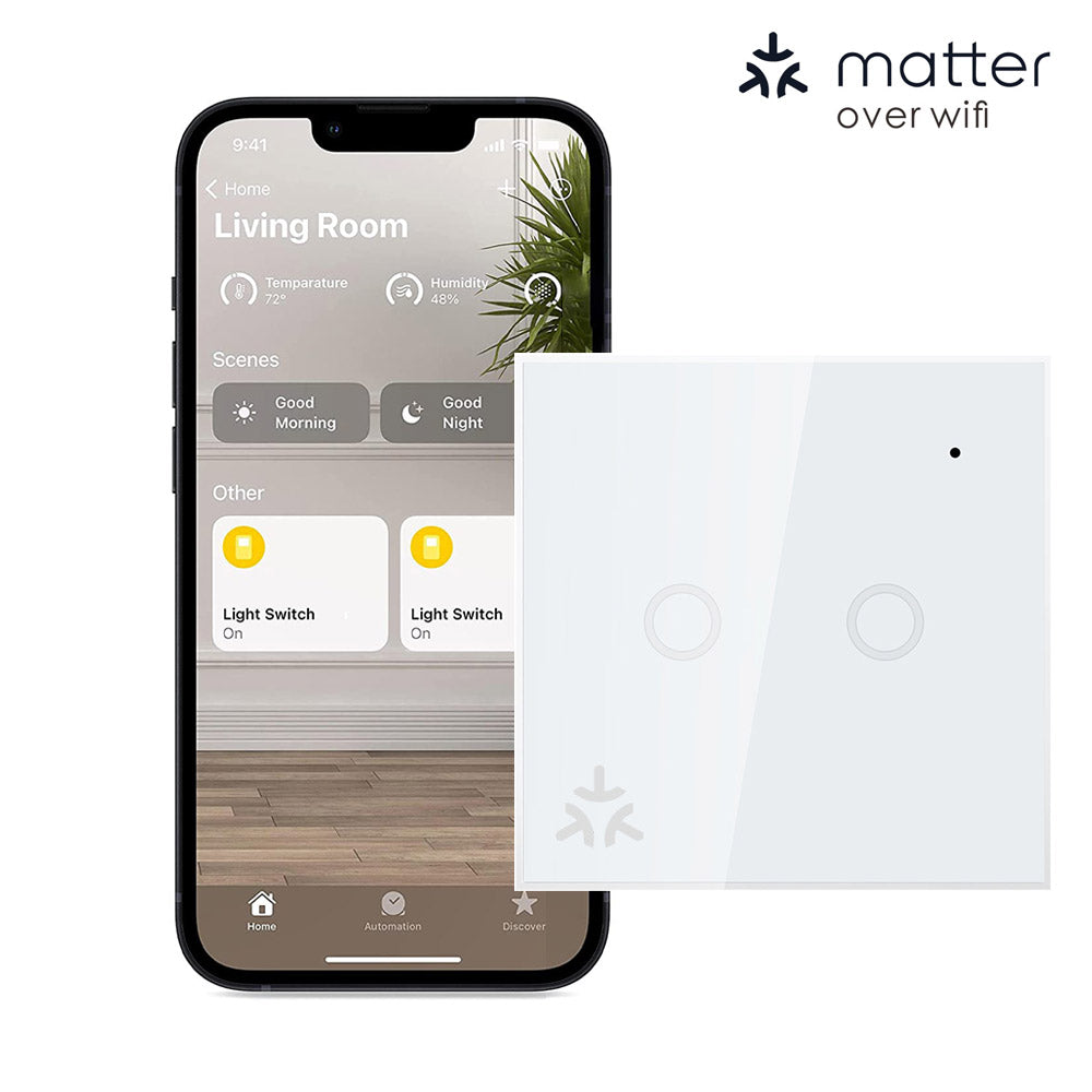 Matter over WiFi Smart Light Switch Neutral Wire Required (EU/UK Version)