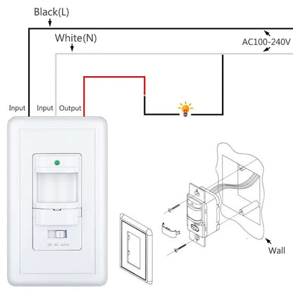 PIR Motion Sensor Light Switch (US Version)