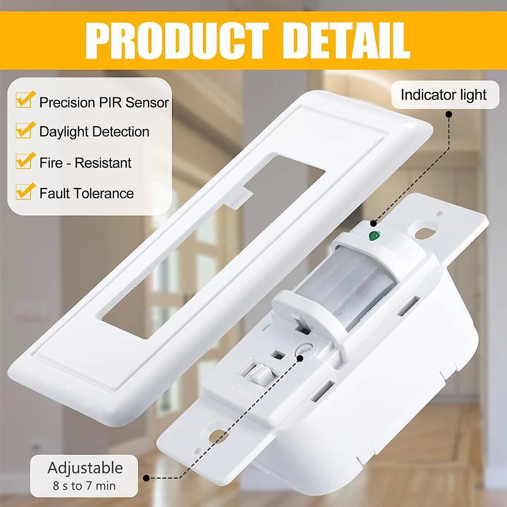 PIR Motion Sensor Light Switch (US Version)