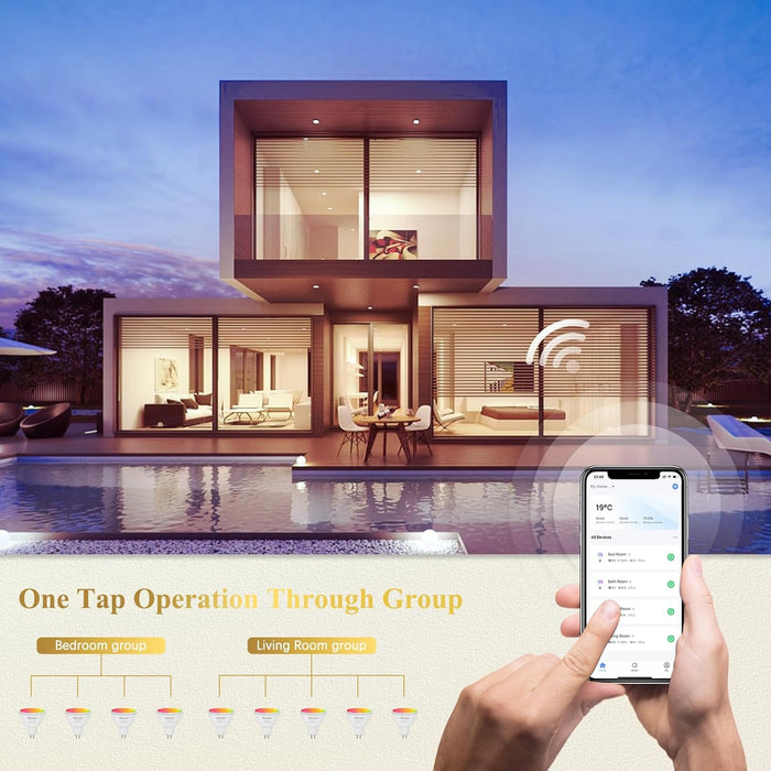 MR16 Smart Bulb RGBCW Color Changing GU5.3 DC12V/5W