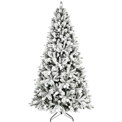 7.5FT/8FT Prelit Flocked Christmas Tree