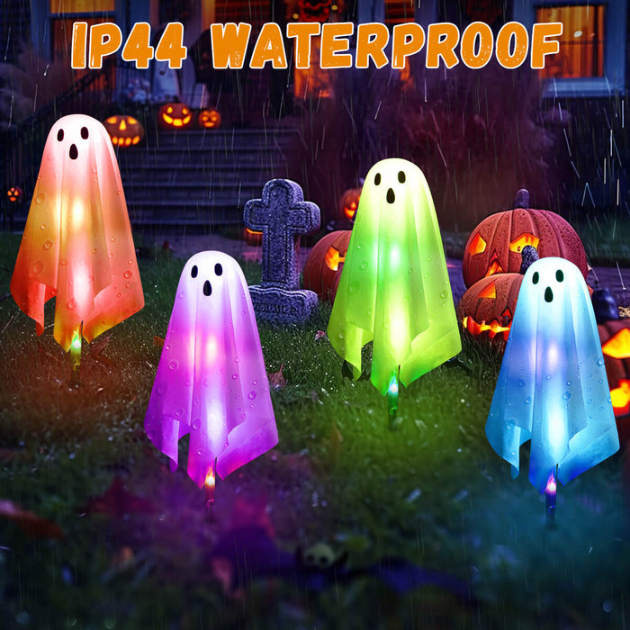 Smart Halloween Ghost Pathway Lights 4Packs