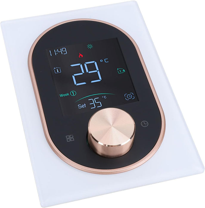 Smart Knob Thermostat WiFi Enabled Programmable Temperature Control For Electric/Water Heating/Gas Boiler