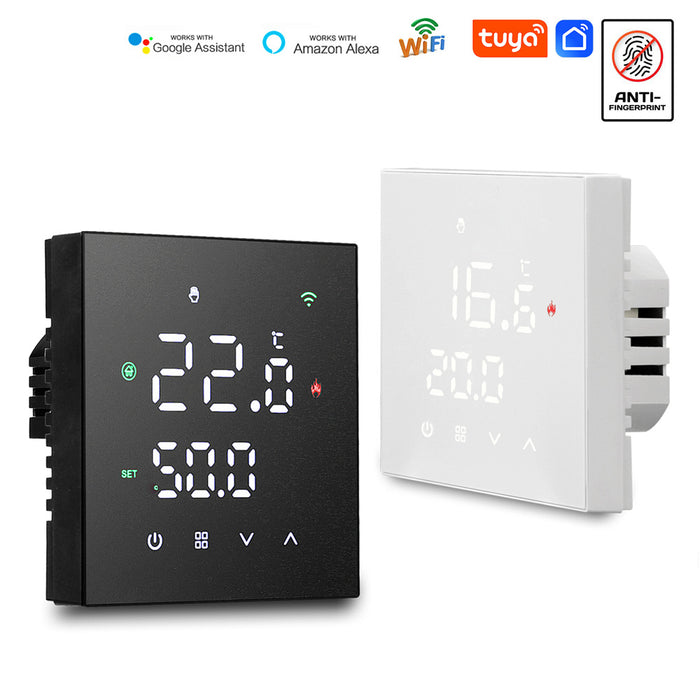 Smart Thermostat Touch Screen WiFi Enabled Programmable Temperature Control For Electric/Water Heating/Gas Boiler