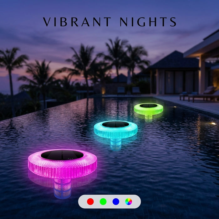 Solar Pool Ionizer with RGB LED Floating Pool Light