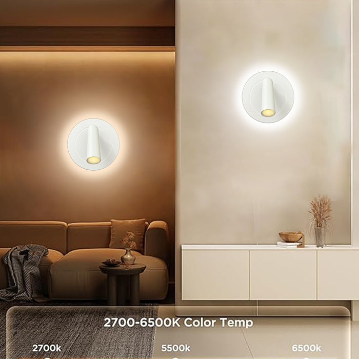 RGB Color Changing Adjustable Wall Sconces Remote App-Controlled