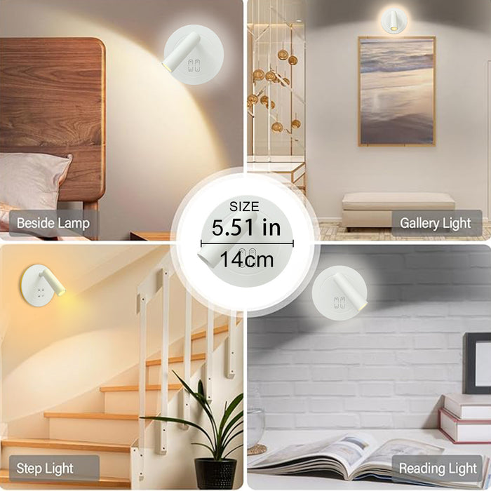 RGB Color Changing Adjustable Wall Sconces Remote App-Controlled