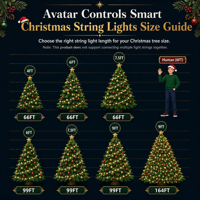 Smart String Lights RGB Color Changing Fairy Lights with APP & Remote Control Music Sync Timer Dimmable IP65 Waterproof Plug-in Lights for Indoor Outdoor Halloween christmas Party Yard