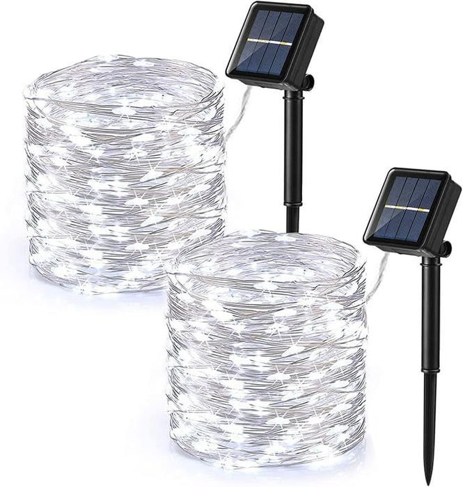 LED Solar Halloween Fairy Lights Outside Spooky Decorations