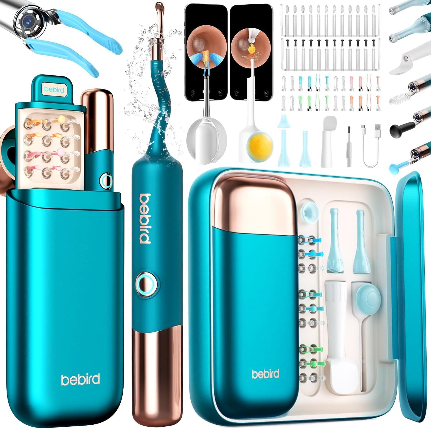 Bebird Earsight Ultra - 2K Ear Wax Removal Tool Camera Otoscope Visual ...