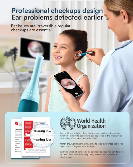 Bebird Earsight Ultra - Ear Wax Removal Tool Camera Otoscope Visual Ear Cleaning Kit