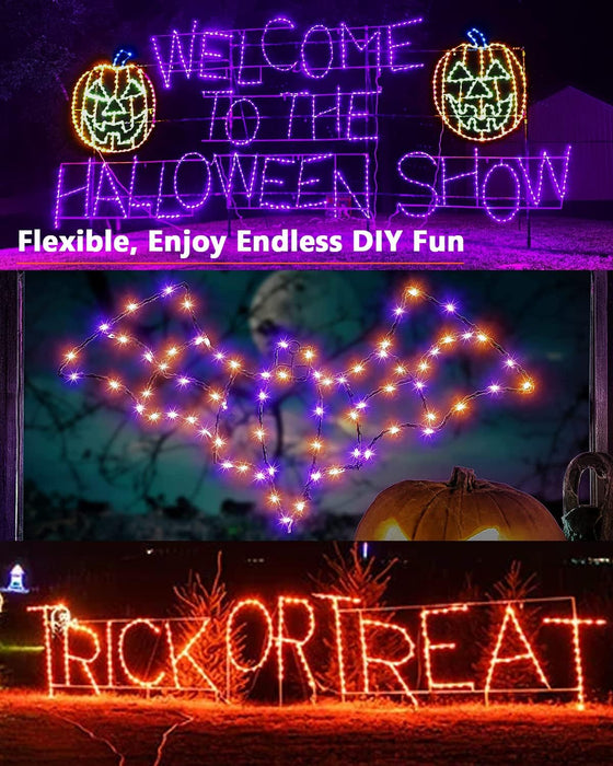 LED Solar Halloween Fairy Lights Outside Spooky Decorations