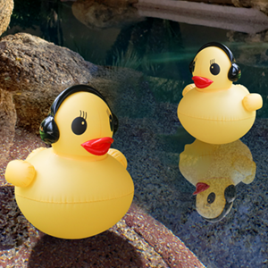 16 inch Glow Duck Pool Light Inflatable Solar Powered