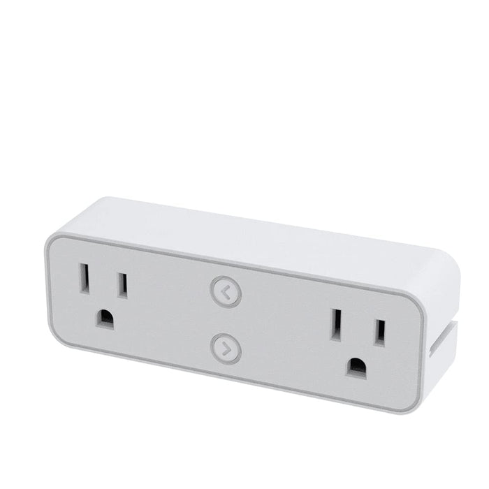 WiFi Dual Socket Smart Plug with Stand Compatile with Alexa, Google Assitant