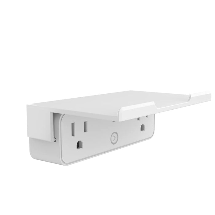 WiFi Dual Socket Smart Plug with Stand Compatile with Alexa, Google Assitant