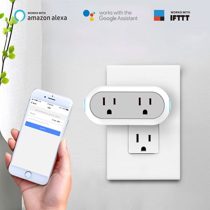 US Dual-outlets WiFi Smart Plug