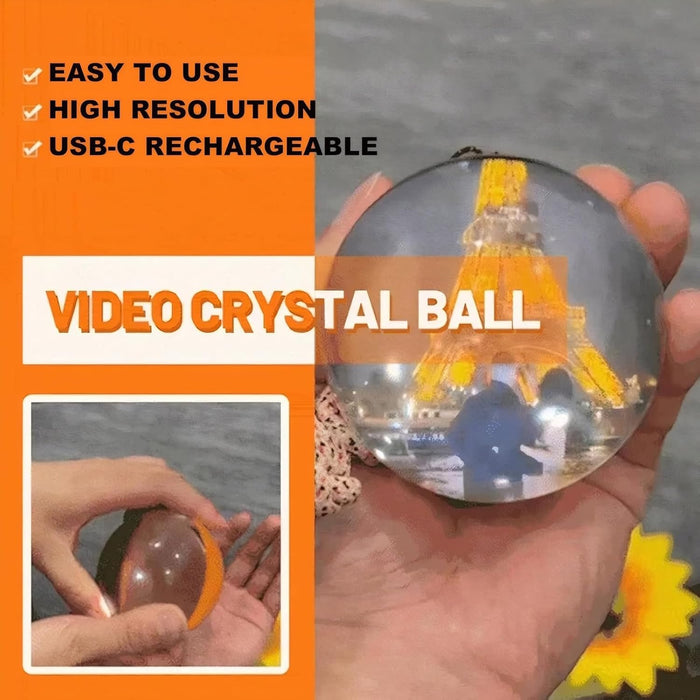 Crystal Ball Digital Photo Album-DIY Video Player 3D Ultrasound Crystal Ball