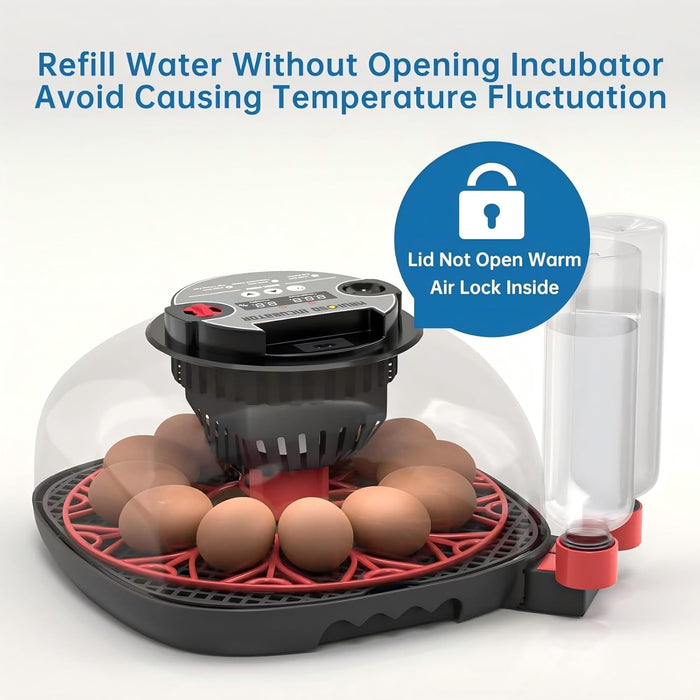 Smart Chicken Incubators for Hatching Eggs with Automatic Turner