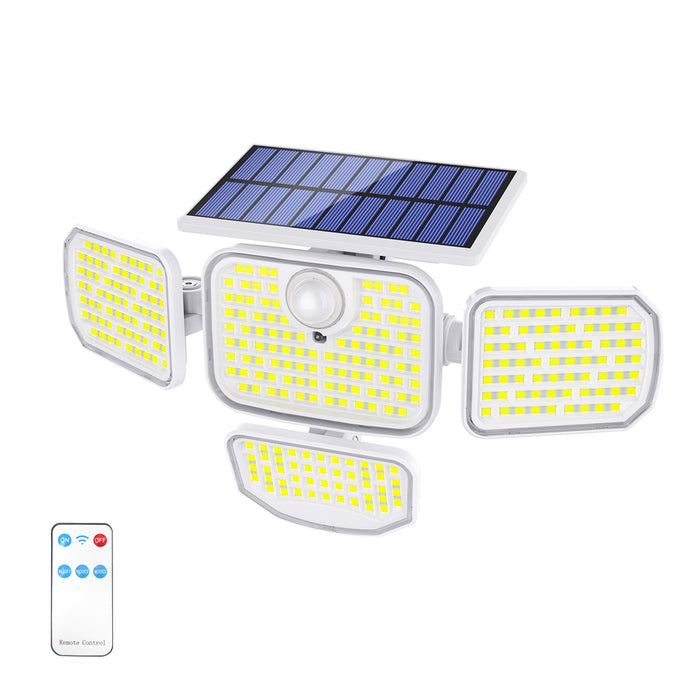 Solar Powered Outdoor Motion Sensor Lights - White