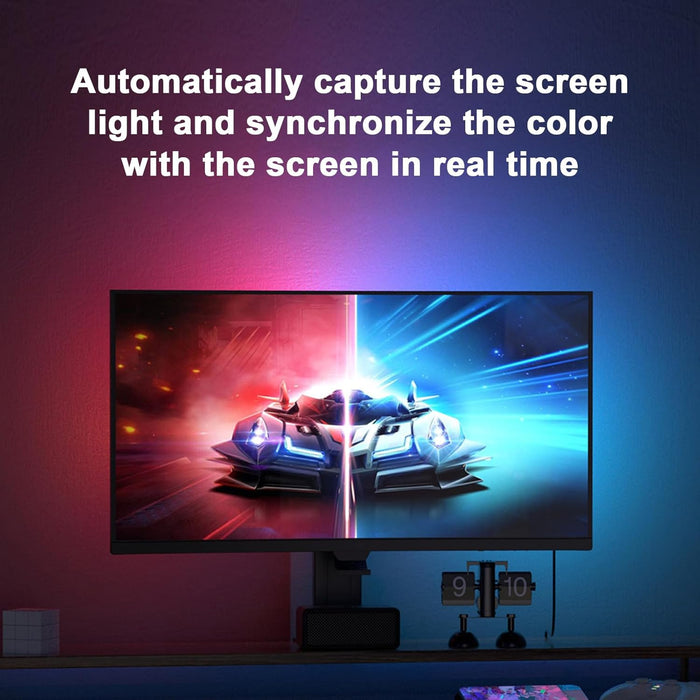 PC Sync Backlight for 24"-34" Gaming Display RGB Phantom Ambiance Light Bar