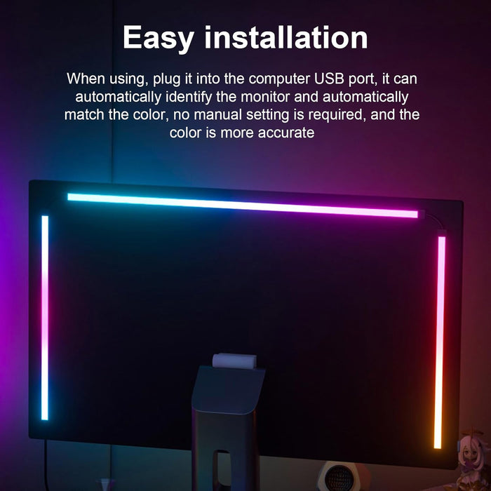 PC Sync Backlight for 24"-34" Gaming Display RGB Phantom Ambiance Light Bar