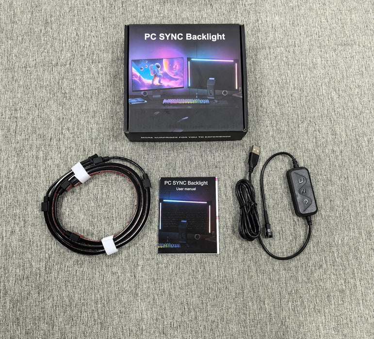 PC Sync Backlight for 24"-34" Gaming Display RGB Phantom Ambiance Light Bar