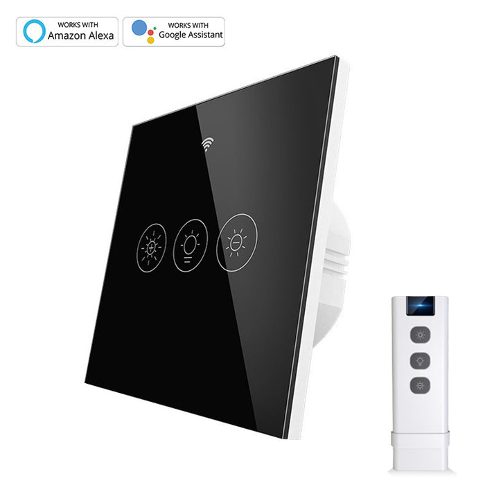 Smart Dimmer Switch with RF Remote Neutral Wire Required (1 Gang EU/UK Version)