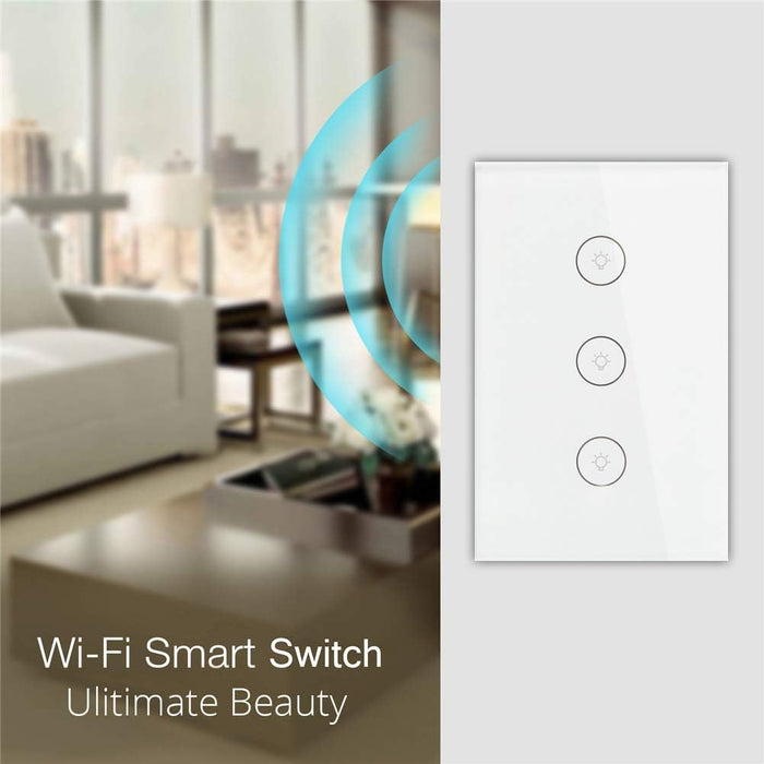 Smart WiFi Touch Switch 3 Gang - US Version
