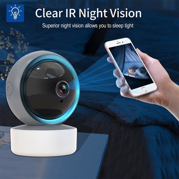 Security Camera 1080P with Night Vision Pan/Tilt Motion Detection 2-Way Audio