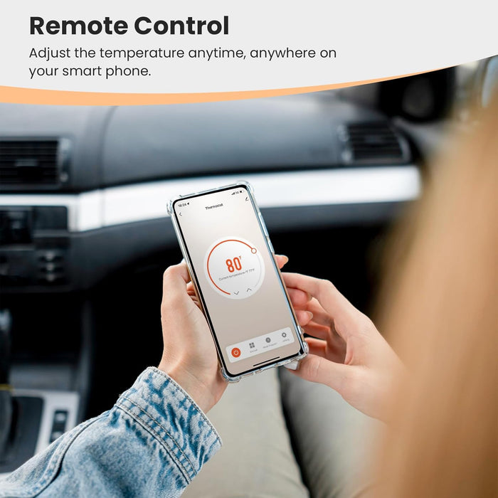 Smart Knob Thermostat WiFi Enabled Programmable Temperature Control For Electric/Water Heating/Gas Boiler