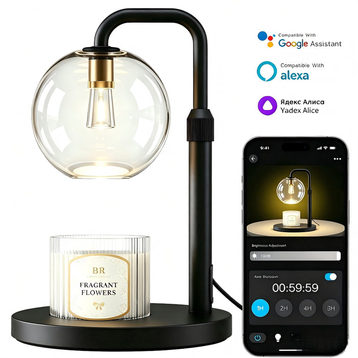 Smart WiFi Candle Warmer Lamp Flameless Wax Melter with Timer App and Voice Control