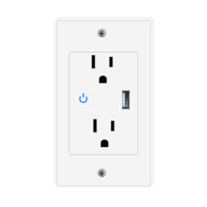 Smart in-Wall Outlet with USB Port