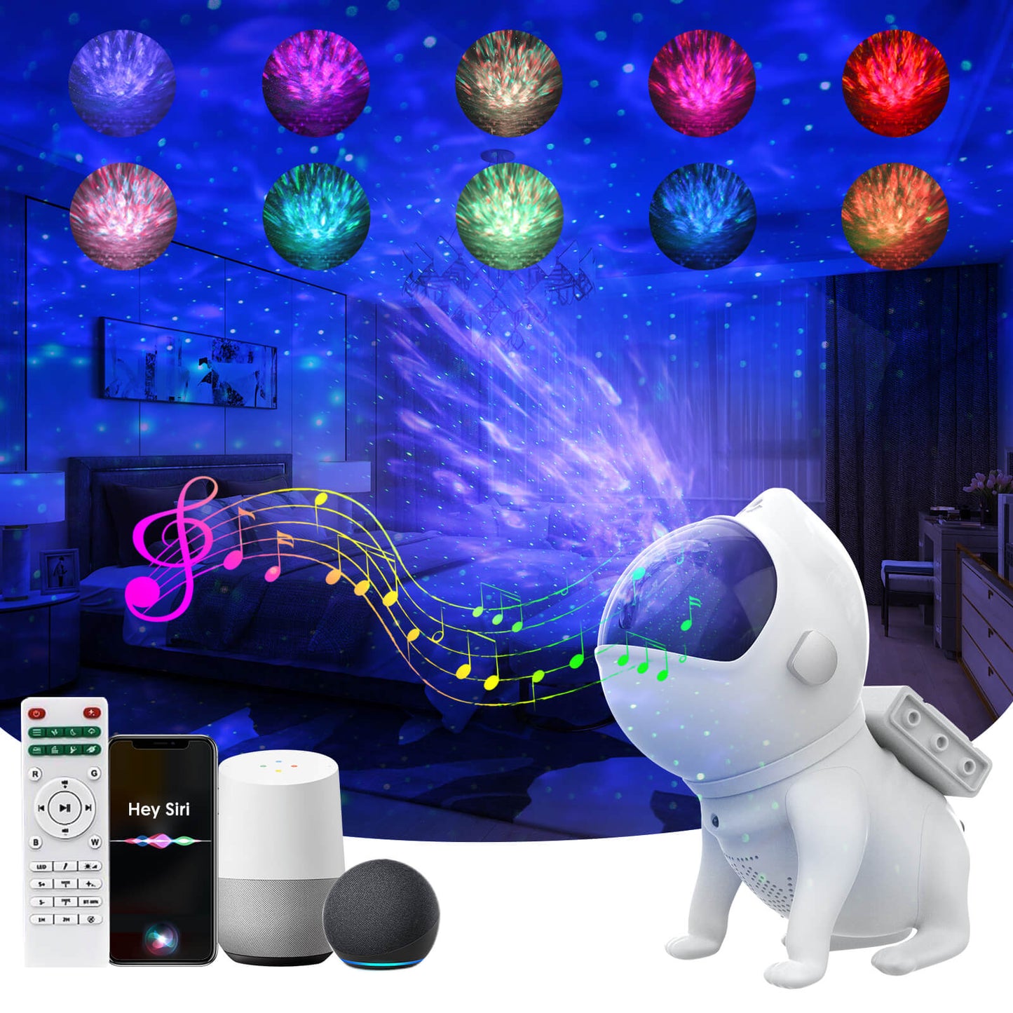 Space Dog - Star Projector Galaxy Night Light