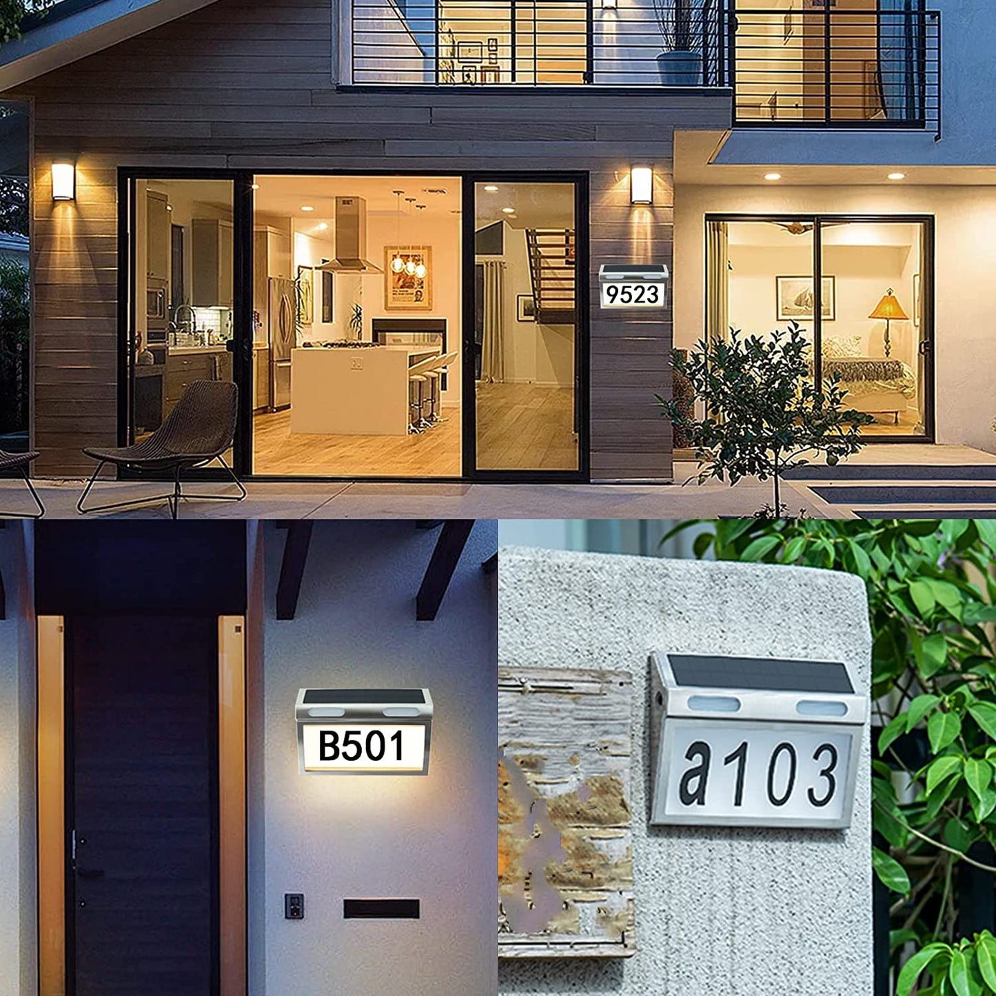 Solar House Numbers for Outside