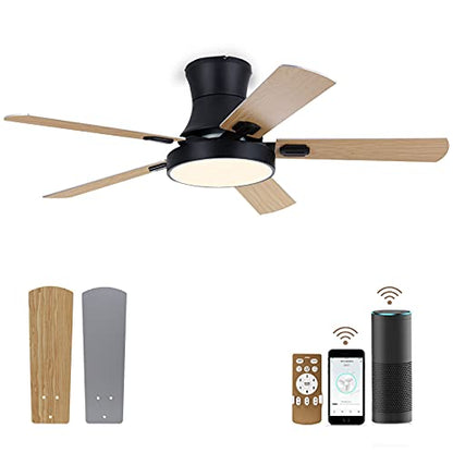 Smart Ceiling Fan with Lamp 50 inch